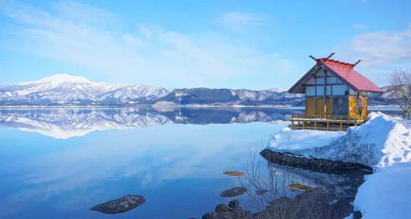 아키타 · Lake Tazawa 실제 풍경